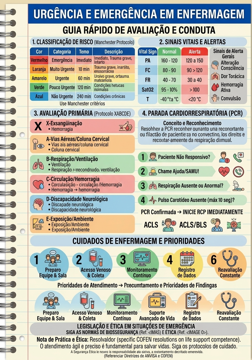 Resumo ilustrado: Urgência e emergência