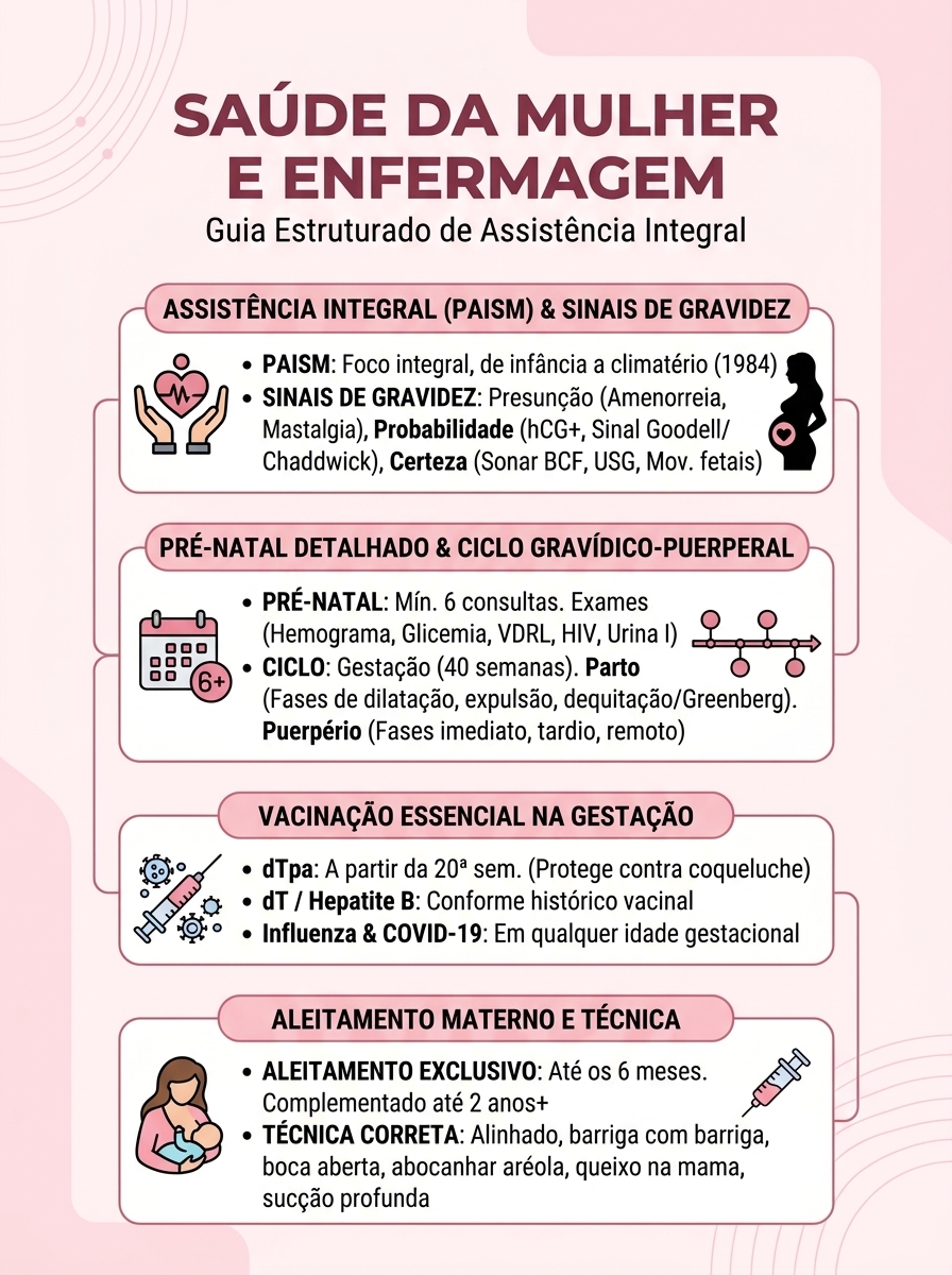Resumo ilustrado: Saúde da mulher